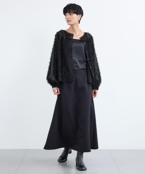 BARNYARDSTORM(バンヤードストーム)の「BARNYARDSTORM / 2WAYストレッチフレアスカート / ハンドウォッシャブル(スカート・レディース・ブラック・S/M)」の11枚目の写真