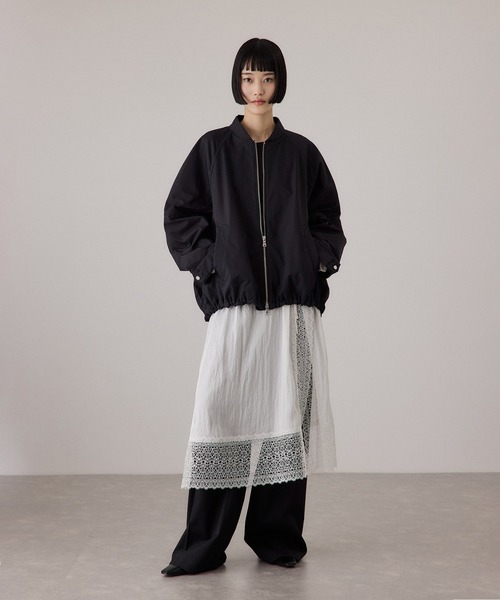 ADAM ET ROPE'（アダムエロペ）の「【サステナブル】レースワンピーススカート（スカート・レディース・ブラック/ホワイト・FREE）」の17枚目の写真