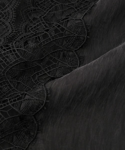 ADAM ET ROPE'（アダムエロペ）の「【サステナブル】レースワンピーススカート（スカート・レディース・ブラック/ホワイト・FREE）」の9枚目の写真