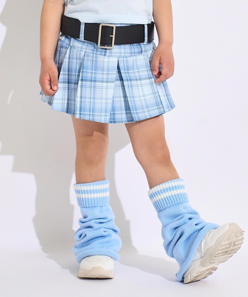 ANAP kids(アナップキッズ)の「ベルト 付 プリーツ スカート(スカート・キッズ・ラベンダー/ブルー系その他/ブラック/ピンク/パープル/ライトブルー・120/130/110)」の15枚目の写真