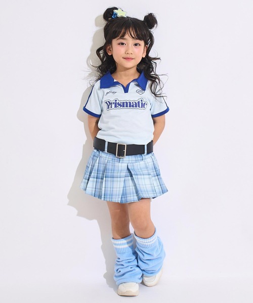ANAP kids(アナップキッズ)の「ベルト 付 プリーツ スカート(スカート・キッズ・ラベンダー/ブルー系その他/ブラック/ピンク/パープル/ライトブルー・120/130/110)」の17枚目の写真