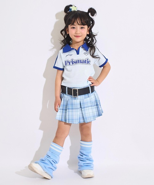 ANAP kids(アナップキッズ)の「ベルト 付 プリーツ スカート(スカート・キッズ・ラベンダー/ブルー系その他/ブラック/ピンク/パープル/ライトブルー・120/130/110)」の18枚目の写真