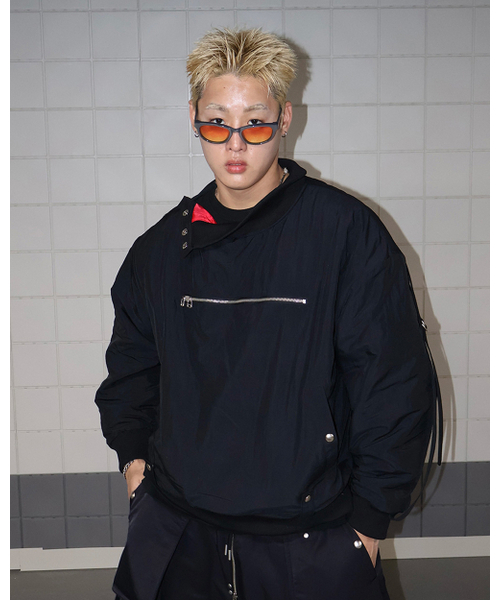 PHOS333(フォースサンサンサン)の「Open Shoulder Pullover Jumper(ナイロンジャケット・メンズ・その他・MEDIUM/LARGE)」の1枚目の写真