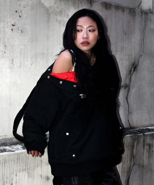 PHOS333(フォースサンサンサン)の「Open Shoulder Pullover Jumper(ナイロンジャケット・メンズ・その他・MEDIUM/LARGE)」の7枚目の写真
