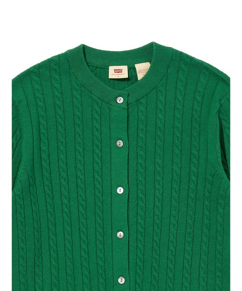 Levi's(リーバイス)の「Levi's/リーバイス スーパーソフト クルーネックカーディガン(カーディガン/ボレロ・レディース・グリーン・M/S/XS)」の9枚目の写真