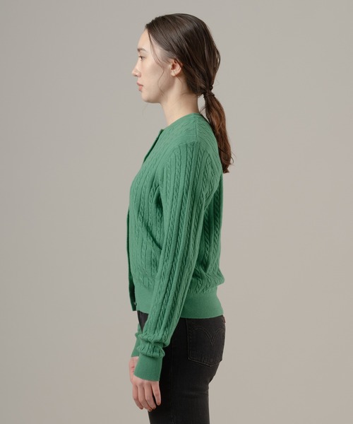 Levi's(リーバイス)の「Levi's/リーバイス スーパーソフト クルーネックカーディガン(カーディガン/ボレロ・レディース・グリーン・M/S/XS)」の2枚目の写真