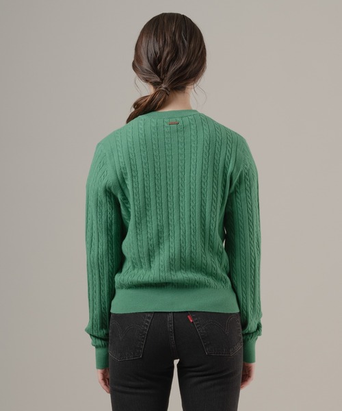 Levi's(リーバイス)の「Levi's/リーバイス スーパーソフト クルーネックカーディガン(カーディガン/ボレロ・レディース・グリーン・M/S/XS)」の3枚目の写真
