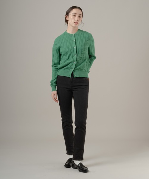 Levi's(リーバイス)の「Levi's/リーバイス スーパーソフト クルーネックカーディガン(カーディガン/ボレロ・レディース・グリーン・M/S/XS)」の4枚目の写真