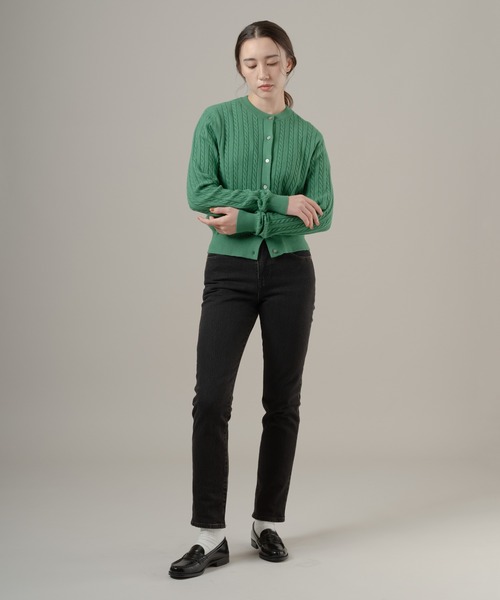 Levi's(リーバイス)の「Levi's/リーバイス スーパーソフト クルーネックカーディガン(カーディガン/ボレロ・レディース・グリーン・M/S/XS)」の5枚目の写真
