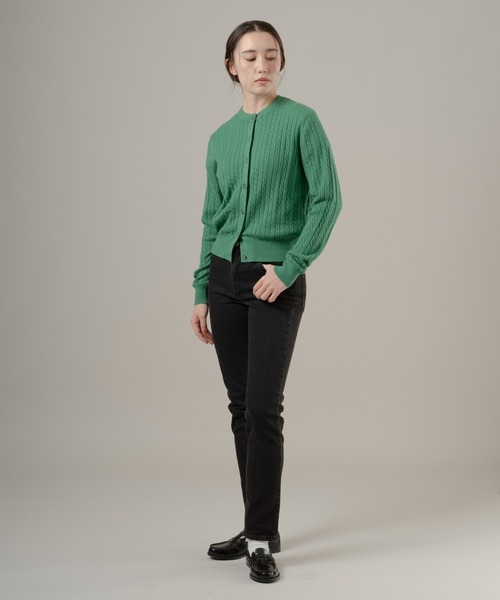 Levi's(リーバイス)の「Levi's/リーバイス スーパーソフト クルーネックカーディガン(カーディガン/ボレロ・レディース・グリーン・M/S/XS)」の6枚目の写真