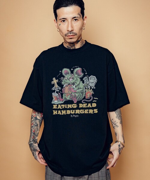 Subciety(サブサエティ)の「Eatingdead tee(Tシャツ/カットソー・メンズ・ブラック/ホワイト・SMALL/MEDIUM/LARGE/X-LARGE)」の8枚目の写真