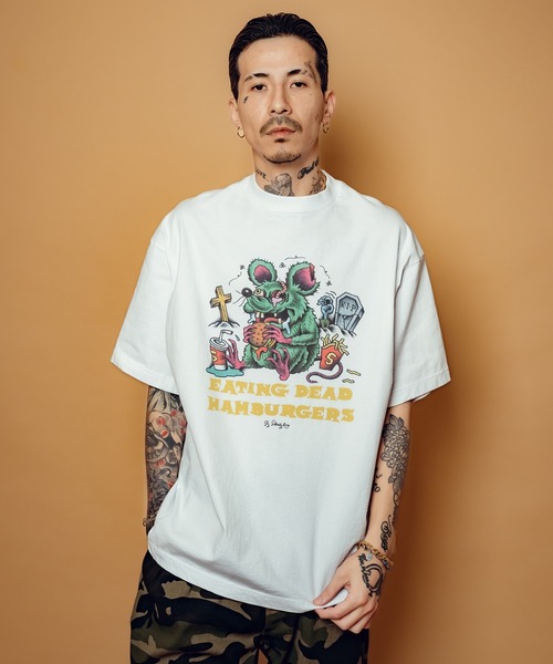 Subciety(サブサエティ)の「Eatingdead tee(Tシャツ/カットソー・メンズ・ブラック/ホワイト・SMALL/MEDIUM/LARGE/X-LARGE)」の5枚目の写真