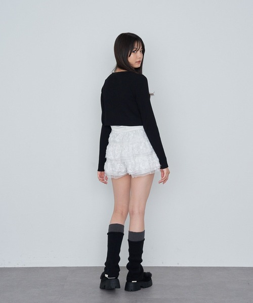 RAY CASSIN（レイカズン）の「配色レッグウォーマー（レッグウォーマー・レディース・グレー系その他2/ブラック系その他2/ライトベージュ・FREE）」の6枚目の写真