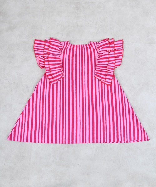 Life Support Products（ライフサポートプロダクツ）の「【COTTON from U.S.A】フリルショルダーワンピース（ワンピース・キッズ・レッド系その他/ライトブルー/ピンク系その他/ホワイト系その他・100/90/120/110/150/140/130）」の11枚目の写真