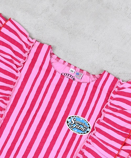 Life Support Products（ライフサポートプロダクツ）の「【COTTON from U.S.A】フリルショルダーワンピース（ワンピース・キッズ・レッド系その他/ライトブルー/ピンク系その他/ホワイト系その他・100/90/120/110/150/140/130）」の12枚目の写真