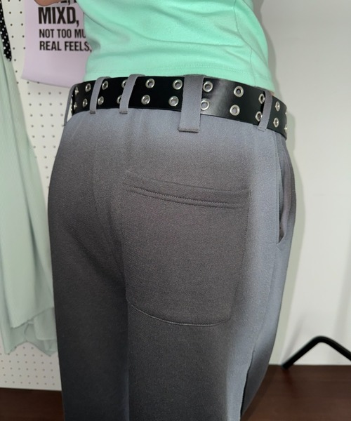 SHAGGIE(シャギー)の「フェードスプレーワイドスウェットパンツ(セットアップ)(スウェットパンツ・レディース・グレー/チャコールグレー/イエロー・MEDIUM/SMALL)」の21枚目の写真