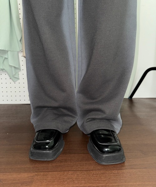 SHAGGIE(シャギー)の「フェードスプレーワイドスウェットパンツ(セットアップ)(スウェットパンツ・レディース・グレー/チャコールグレー/イエロー・MEDIUM/SMALL)」の10枚目の写真