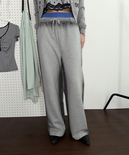 フェードスプレーワイドスウェットパンツ（セットアップ）（スウェット