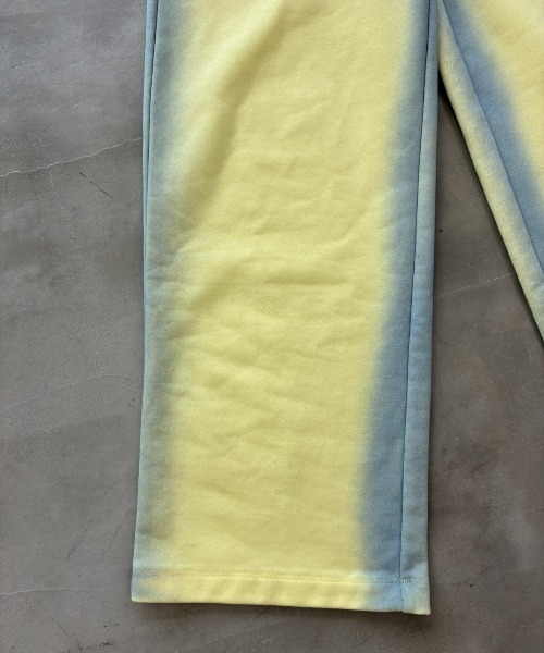 SHAGGIE(シャギー)の「フェードスプレーワイドスウェットパンツ(セットアップ)(スウェットパンツ・レディース・グレー/チャコールグレー/イエロー・MEDIUM/SMALL)」の16枚目の写真