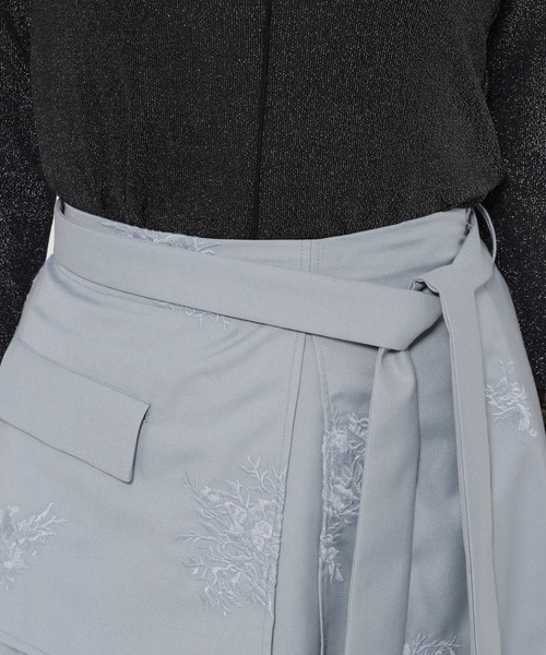 HARE（ハレ）の「Flowerシシュウミニスカート(HARE)（スカート・レディース・ライトブルー/ピンク/ブラック・FREE）」の22枚目の写真