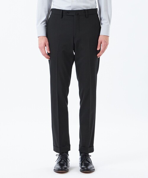 MACKINTOSH PHILOSOPHY（ﾏｯｷﾝﾄｯｼｭ ﾌｨﾛｿﾌｨｰ）の「トロッター トラウザーズ ＃109 ウール混ストレッチトロピカル（スラックス・メンズ・ブラック/ダークネイビー・42/40/38）」の9枚目の写真