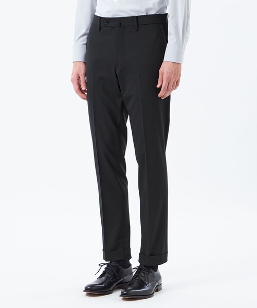 MACKINTOSH PHILOSOPHY（ﾏｯｷﾝﾄｯｼｭ ﾌｨﾛｿﾌｨｰ）の「トロッター トラウザーズ ＃109 ウール混ストレッチトロピカル（スラックス・メンズ・ブラック/ダークネイビー・42/40/38）」の10枚目の写真