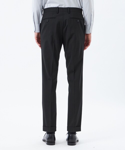 MACKINTOSH PHILOSOPHY（ﾏｯｷﾝﾄｯｼｭ ﾌｨﾛｿﾌｨｰ）の「トロッター トラウザーズ ＃109 ウール混ストレッチトロピカル（スラックス・メンズ・ブラック/ダークネイビー・42/40/38）」の11枚目の写真