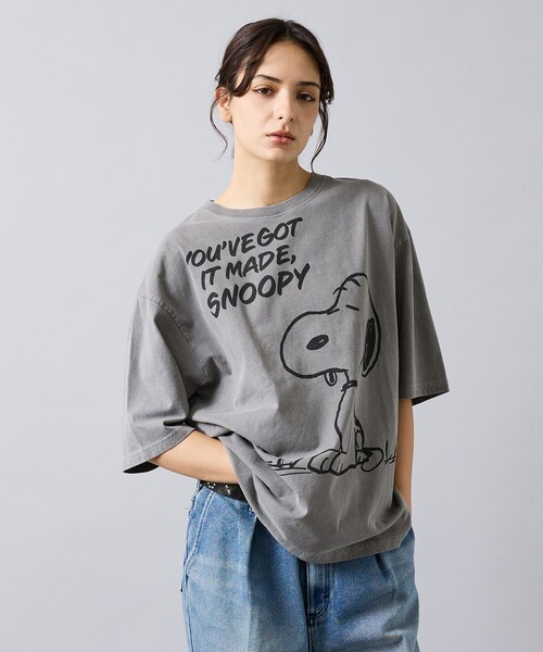 Johnbull（ジョンブル）の「【JOHNBULL/ ジョンブル】PEANUTS SNOOPY/ピーナッツスヌーピー/Tシャツシリーズ（Tシャツ/カットソー・メンズ・ホワイト系その他/ブラック系その他/ホワイト系その他2/ホワイト系その他3/ブラック系その他2/ブラック系その他3・S/M/L）」の4枚目の写真