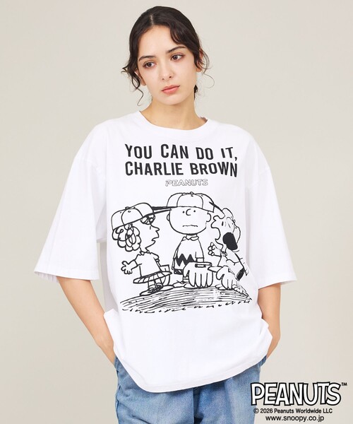 Johnbull（ジョンブル）の「【JOHNBULL/ ジョンブル】PEANUTS SNOOPY/ピーナッツスヌーピー/Tシャツシリーズ（Tシャツ/カットソー・メンズ・ホワイト系その他/ブラック系その他/ホワイト系その他2/ホワイト系その他3/ブラック系その他2/ブラック系その他3・S/M/L）」の3枚目の写真