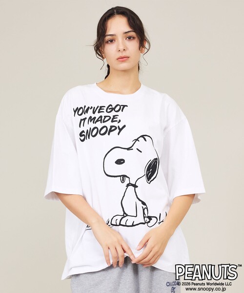 Johnbull（ジョンブル）の「【JOHNBULL/ ジョンブル】PEANUTS SNOOPY/ピーナッツスヌーピー/Tシャツシリーズ（Tシャツ/カットソー・メンズ・ホワイト系その他/ブラック系その他/ホワイト系その他2/ホワイト系その他3/ブラック系その他2/ブラック系その他3・S/M/L）」の7枚目の写真