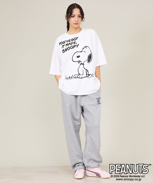 Johnbull（ジョンブル）の「【JOHNBULL/ ジョンブル】PEANUTS SNOOPY/ピーナッツスヌーピー/Tシャツシリーズ（Tシャツ/カットソー・メンズ・ホワイト系その他/ブラック系その他/ホワイト系その他2/ホワイト系その他3/ブラック系その他2/ブラック系その他3・S/M/L）」の9枚目の写真