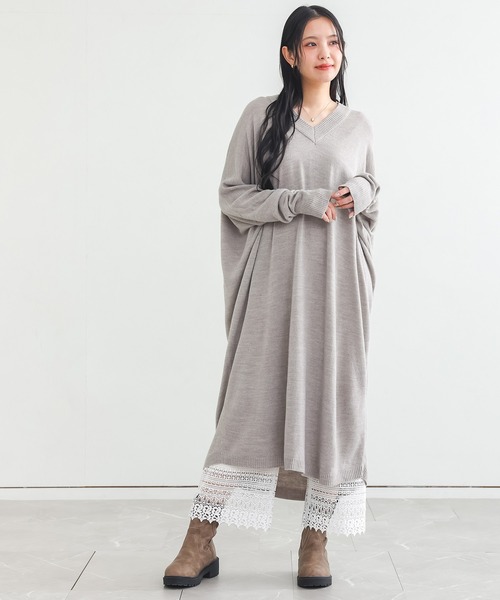 n'OrLABEL（ノアールレーベル）の「『裾レースペチパンツ』（その他パンツ・レディース・アイボリー/ブラック・1/2）」の6枚目の写真