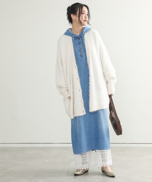 n'OrLABEL（ノアールレーベル）の「『裾レースペチパンツ』（その他パンツ・レディース・アイボリー/ブラック・1/2）」の7枚目の写真