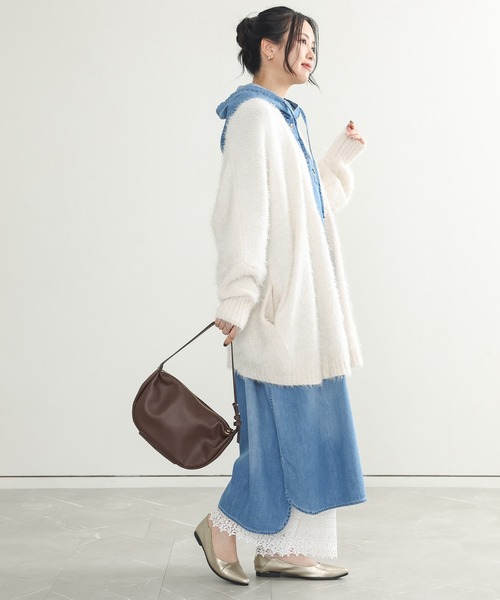 n'OrLABEL（ノアールレーベル）の「『裾レースペチパンツ』（その他パンツ・レディース・アイボリー/ブラック・1/2）」の8枚目の写真