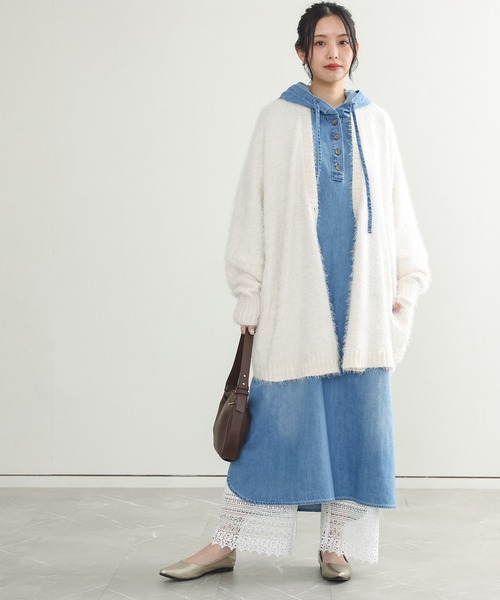 n'OrLABEL（ノアールレーベル）の「『裾レースペチパンツ』（その他パンツ・レディース・アイボリー/ブラック・1/2）」の9枚目の写真