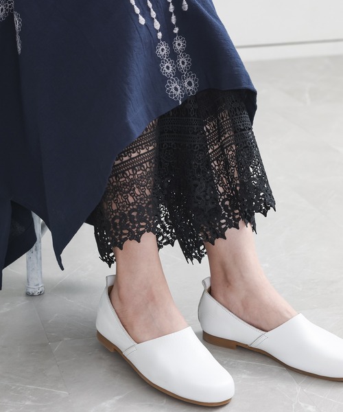 n'OrLABEL（ノアールレーベル）の「『裾レースペチパンツ』（その他パンツ・レディース・アイボリー/ブラック・1/2）」の12枚目の写真