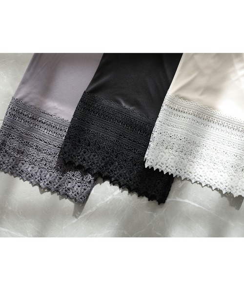n'OrLABEL（ノアールレーベル）の「『裾レースペチパンツ』（その他パンツ・レディース・アイボリー/ブラック・1/2）」の19枚目の写真