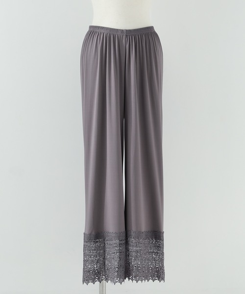 n'OrLABEL（ノアールレーベル）の「『裾レースペチパンツ』（その他パンツ・レディース・アイボリー/ブラック・1/2）」の15枚目の写真