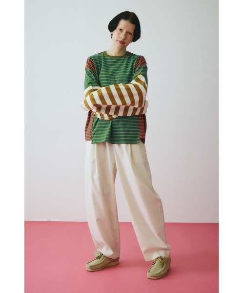HeRIN.CYE（ヘリンドットサイ）の「Cocoon tuck pants　　コクーンタックパンツ（その他パンツ・レディース・ブラウン/ブラック/オフホワイト・38/36）」の15枚目の写真
