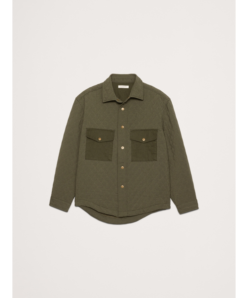 Banana Republic（バナナリパブリック）の「ルーズフィット キルティング オーバーシャツ（シャツ/ブラウス・メンズ・オリーブ/オレンジ・M/S/XL/L）」の6枚目の写真