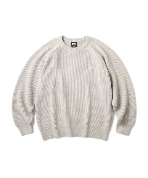 FTC（エフティーシー）の「RAGLAN KNIT SWEATER（ニット/セーター・メンズ・ブラック/グレー/ネイビー・LARGE/MEDIUM/X-LARGE/SMALL）」の2枚目の写真