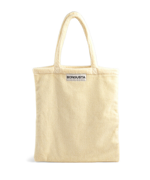 BONGUSTA(ボングスタ)の「BONGUSTA/ボングスタ NARAM TOTE BAG / パイル地トートバッグ(トートバッグ・レディース・ホワイト/ナチュラル/イエロー/ブルー/ブラウン/オフホワイト/サックスブルー/ピンク/パープル/サーモンピンク/レモンイエロー/キャメル・ONE SIZE)」の3枚目の写真