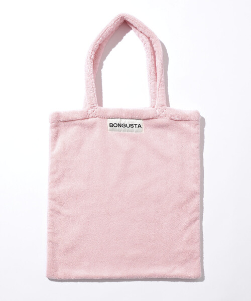 BONGUSTA(ボングスタ)の「BONGUSTA/ボングスタ NARAM TOTE BAG / パイル地トートバッグ(トートバッグ・レディース・ホワイト/ナチュラル/イエロー/ブルー/ブラウン/オフホワイト/サックスブルー/ピンク/パープル/サーモンピンク/レモンイエロー/キャメル・ONE SIZE)」の14枚目の写真