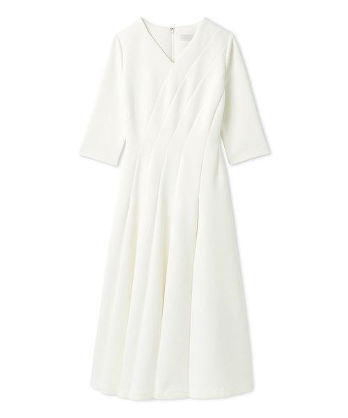 CELFORD(セルフォード)の「【洗える】ツイストポンチワンピース(ワンピース・レディース・ネイビー/ライトピンク/オフホワイト・36/38)」の2枚目の写真