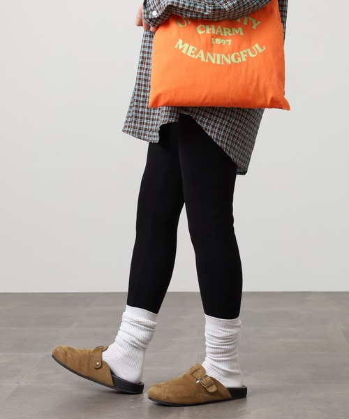 44mm パンプキンダン クルミ Craig あったか 裏起毛 ボンディング ストレッチ レギンスパンツ