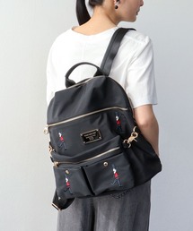 Three Four Time | ショルダーポーチ付き刺繍4WAYナイロンリュック(バックパック/リュック)