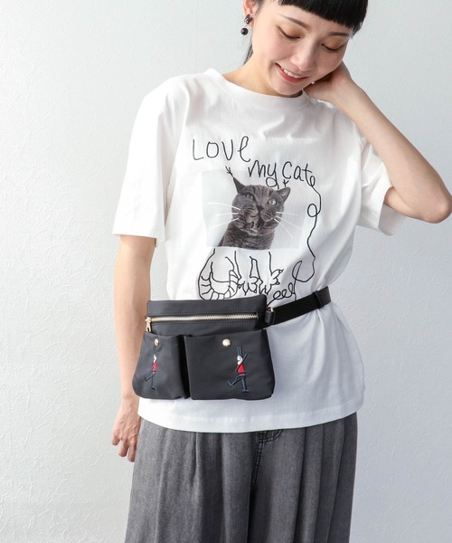 Three Four Time(スリーフォータイム)の「ショルダーポーチ付き刺繍4WAYナイロンリュック(バックパック/リュック・レディース・ブラック・FREE)」の15枚目の写真