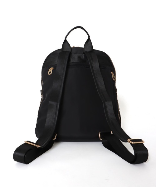 Three Four Time(スリーフォータイム)の「ショルダーポーチ付き刺繍4WAYナイロンリュック(バックパック/リュック・レディース・ブラック・FREE)」の12枚目の写真