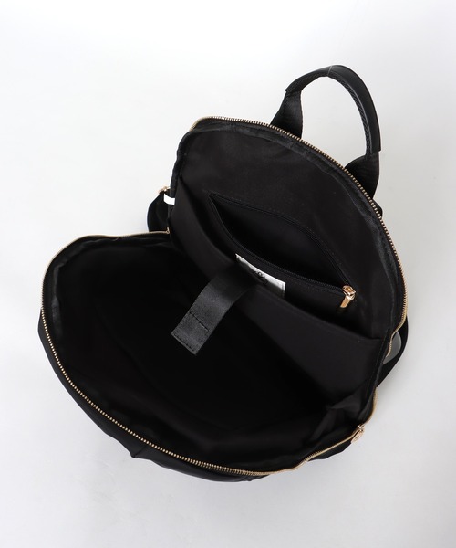 Three Four Time(スリーフォータイム)の「ショルダーポーチ付き刺繍4WAYナイロンリュック(バックパック/リュック・レディース・ブラック・FREE)」の9枚目の写真