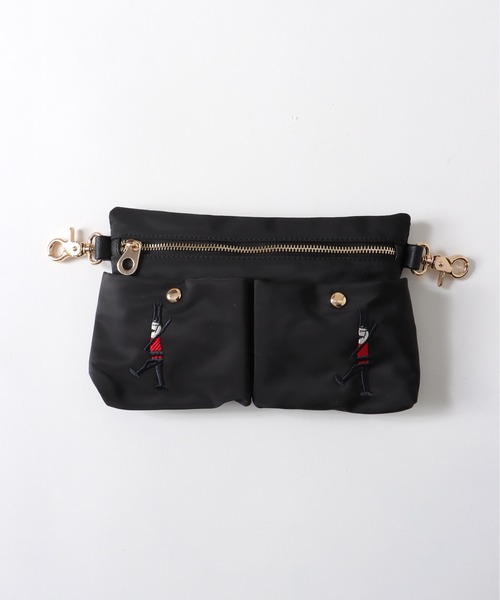 Three Four Time(スリーフォータイム)の「ショルダーポーチ付き刺繍4WAYナイロンリュック(バックパック/リュック・レディース・ブラック・FREE)」の4枚目の写真